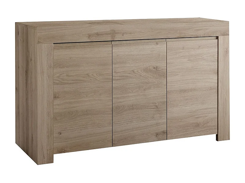 FIRMIN - Buffet 3 Portes Aspect Bois Finition Cadiz