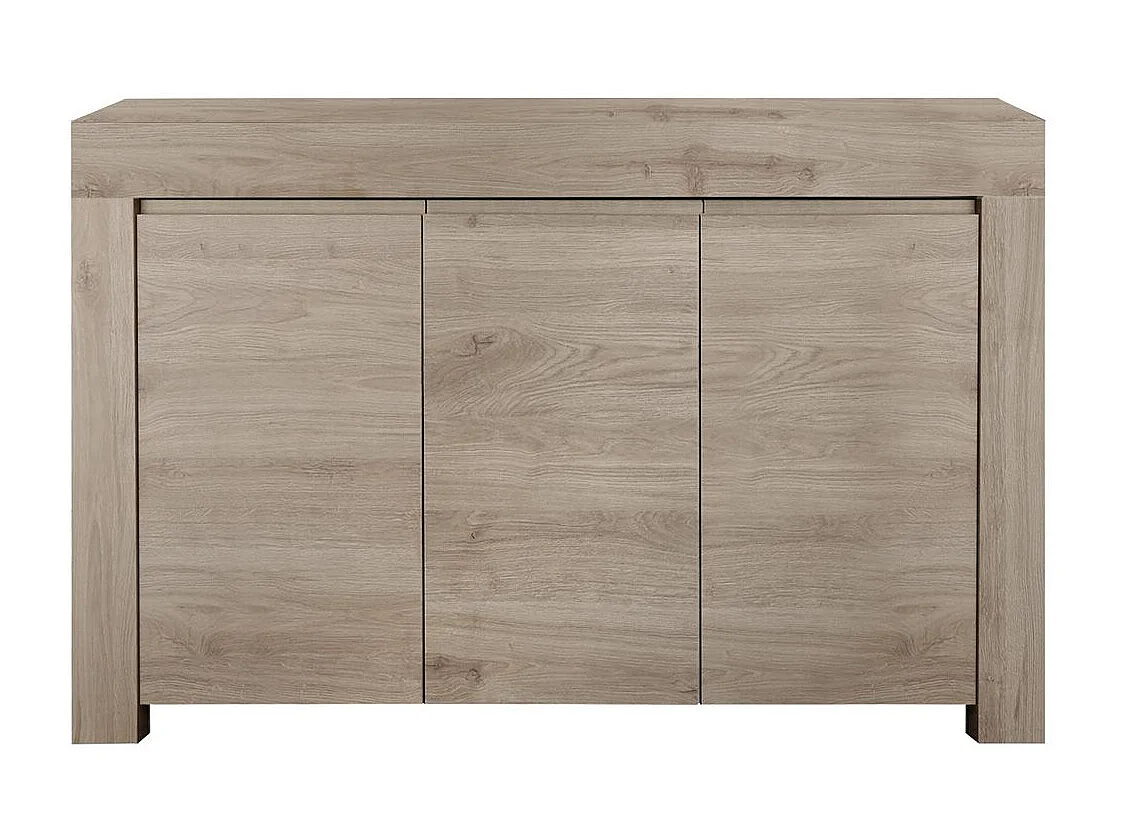 FIRMIN - Buffet 3 Portes Aspect Bois Finition Cadiz