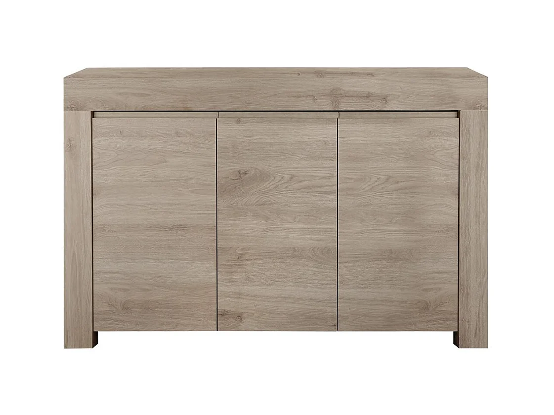 FIRMIN - Buffet 3 Portes Aspect Bois Finition Cadiz