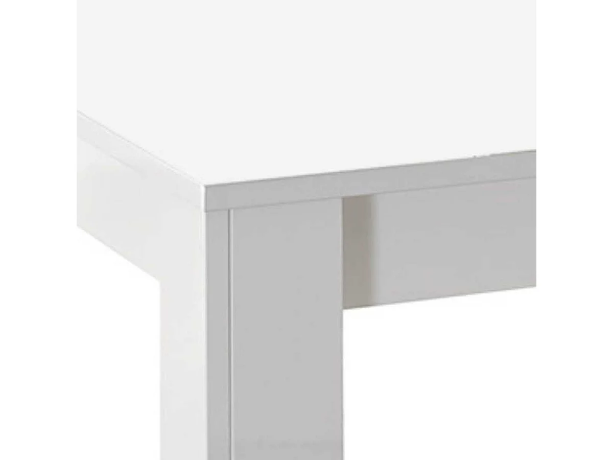 WESTY - Table Basse Rectangulaire Blanc Finition Mat