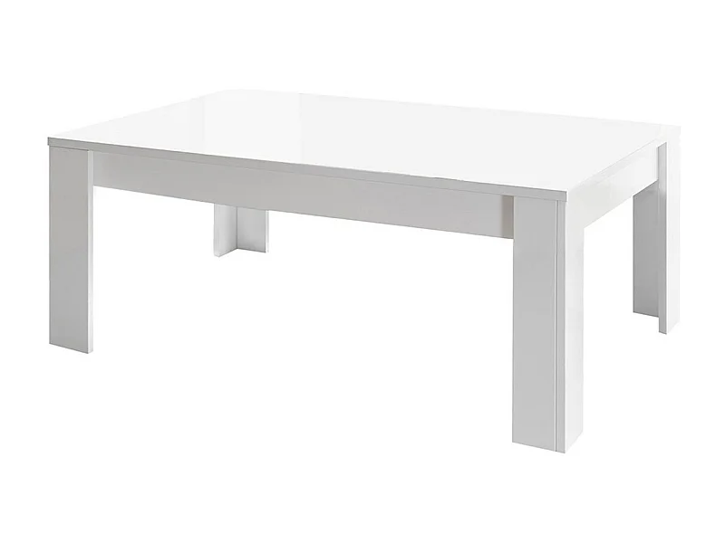 WESTY - Table Basse Rectangulaire Blanc Finition Mat