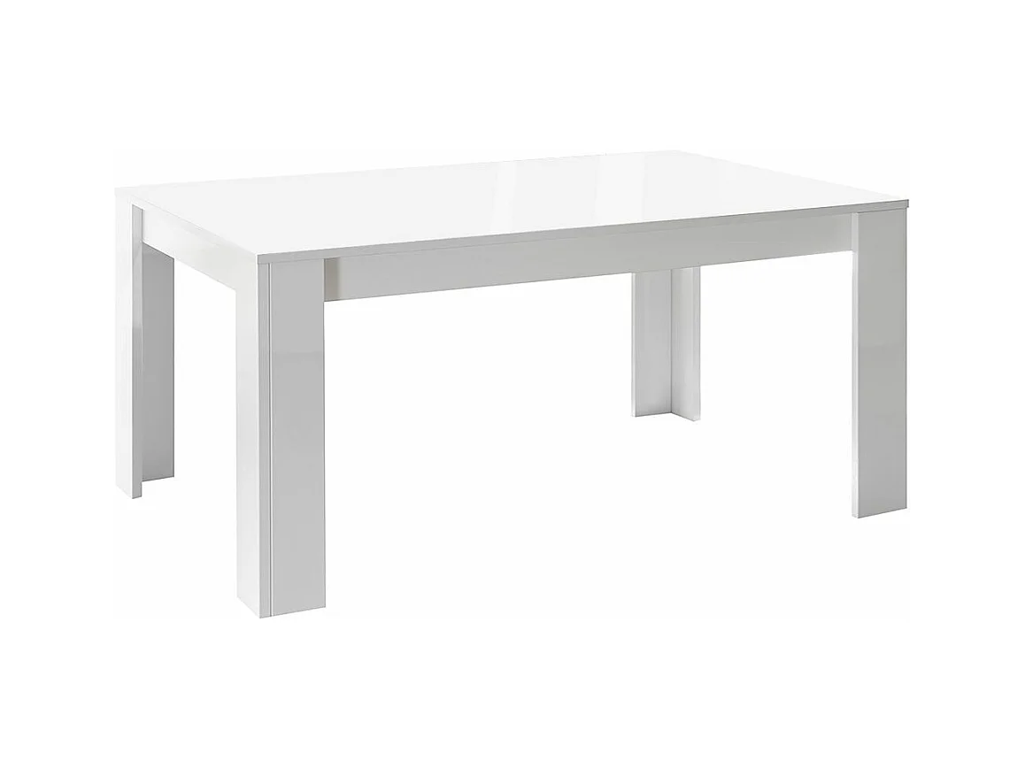 WESTY - Table Repas 180cm Blanc Finition Mat
