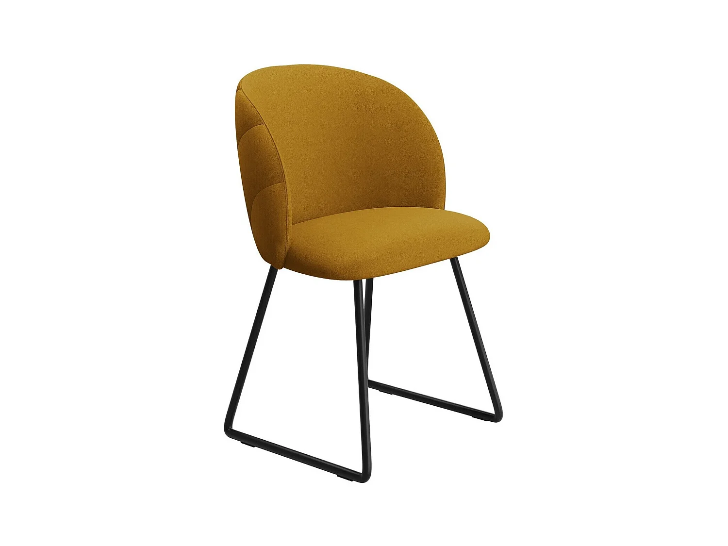 Chaise Sparks 202, 80x51x53cm, Tapisserie, Métallique, Stratifié|Bois