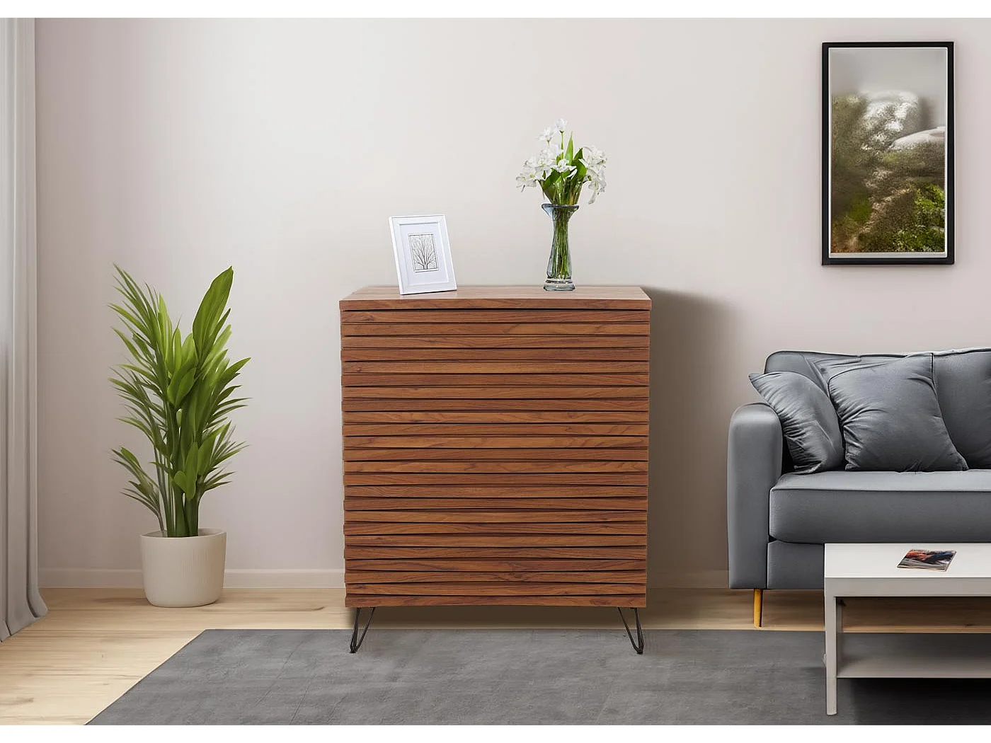 Commode MCW-M49,  aspect noyer