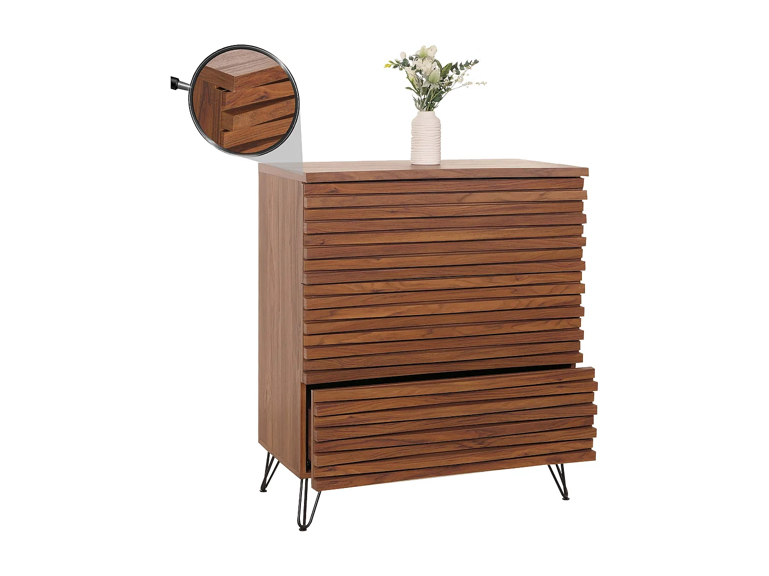 Commode MCW-M49,  aspect noyer