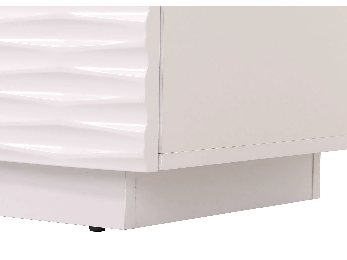 Kommode MCW-M52, Schrank Sideboard, 3D-Design Schubladen Push-to-open, 81x120x42cm Hochglanz weiß