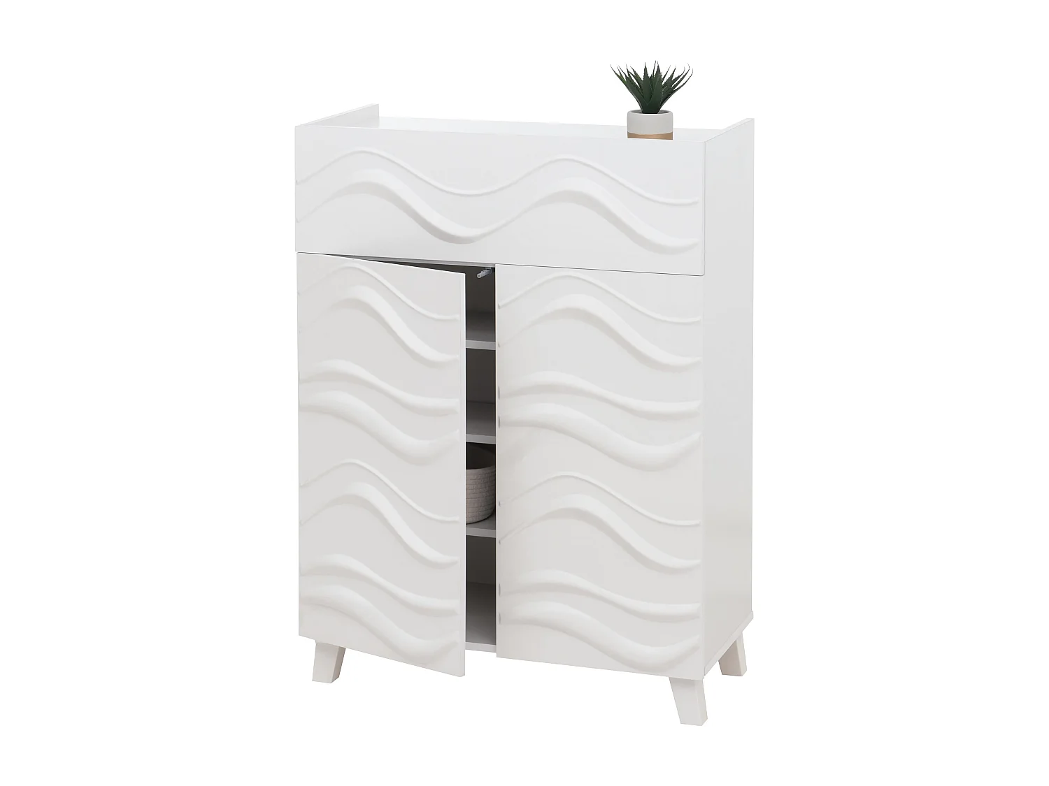 Commode MCW-N86,  blanc