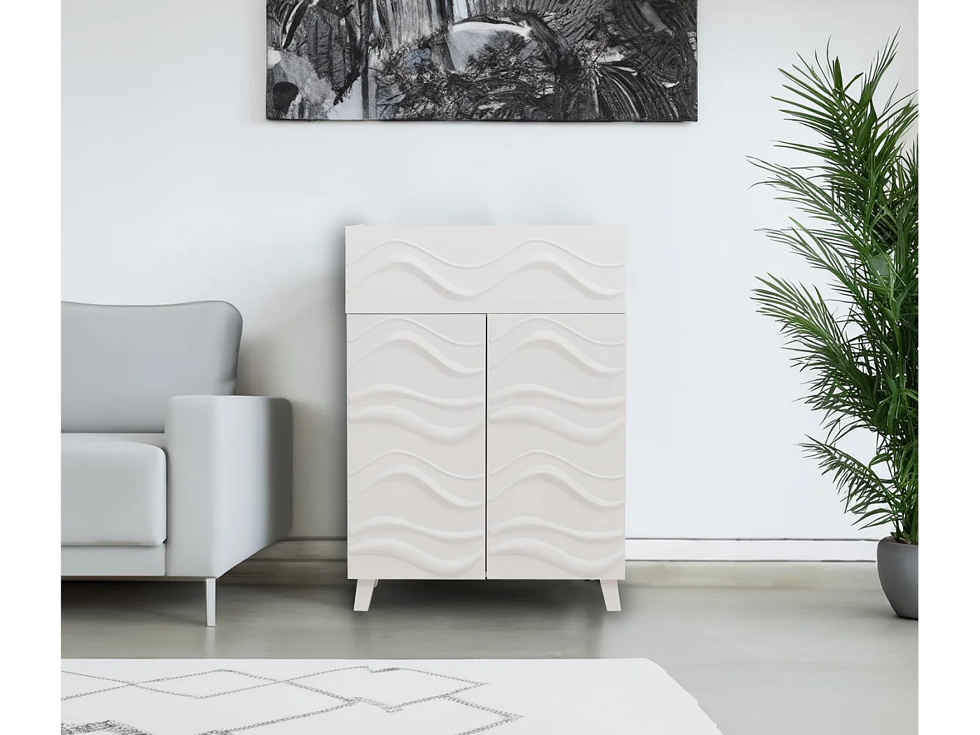 Commode MCW-N86,  blanc