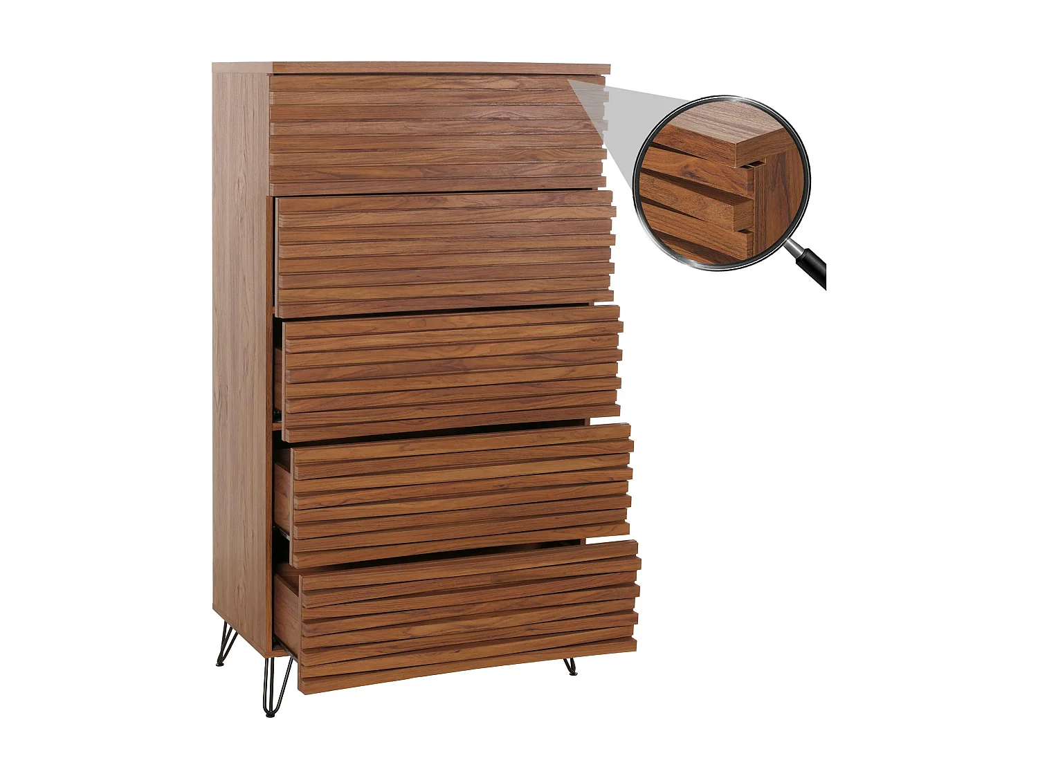 Commode MCW-M49,  walnoot look