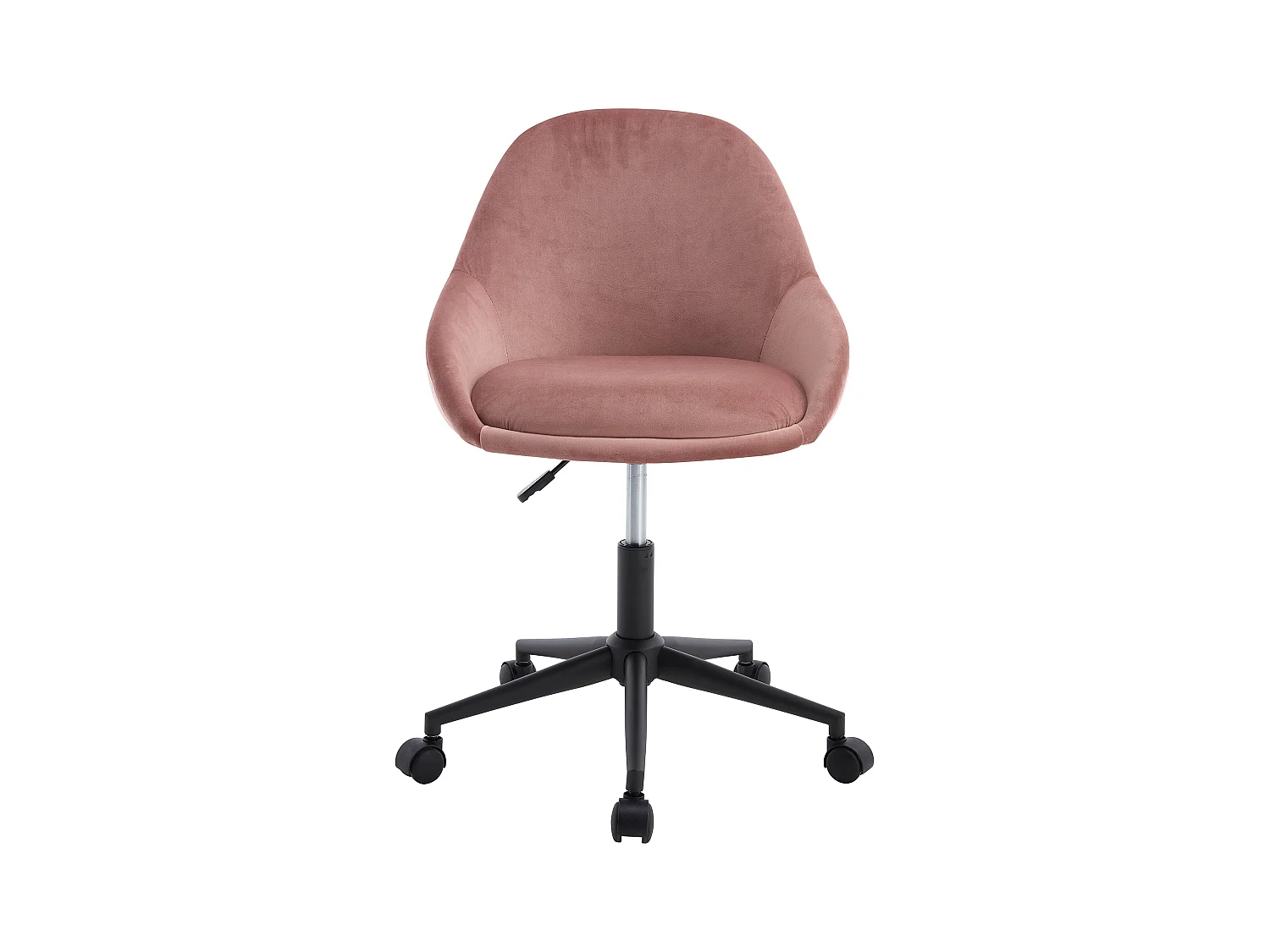 Silla de oficina - Terciopelo - Rosa - Altura regulable - NAODY