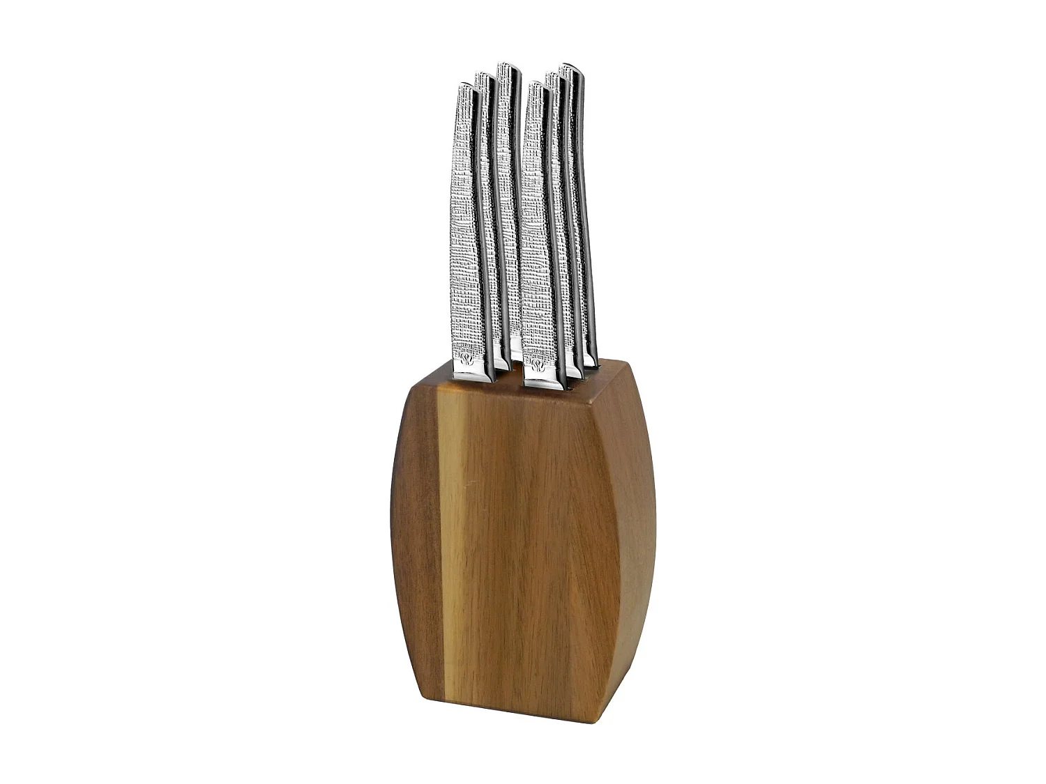 Jet Textil - Bloc bois d'acacia 6 couteaux steak