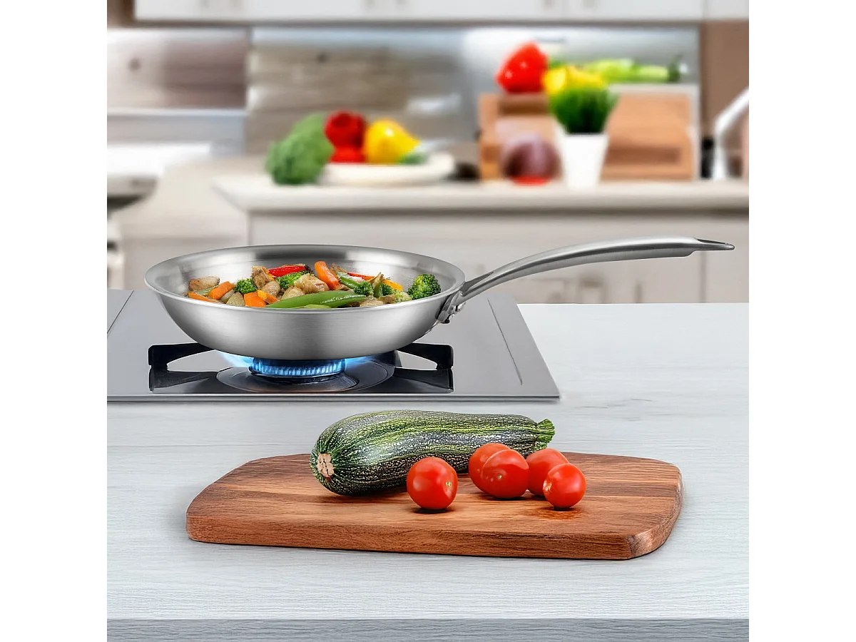 Gourmet - Poêle 20 cm inox triply