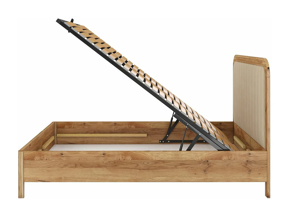 Łóżko dębowe Visby MODENA BC, 180X200, lakier naturalny/ecru