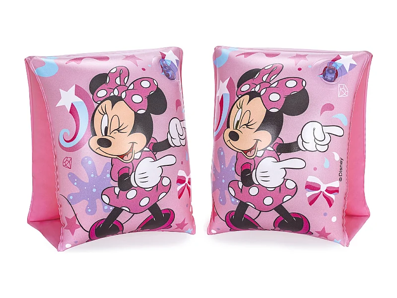 Brassards Gonflables pour Enfants de 3 à 6 ans Bestway 17x12 cm Design de Minnie Mouse Double Chambre à Air
