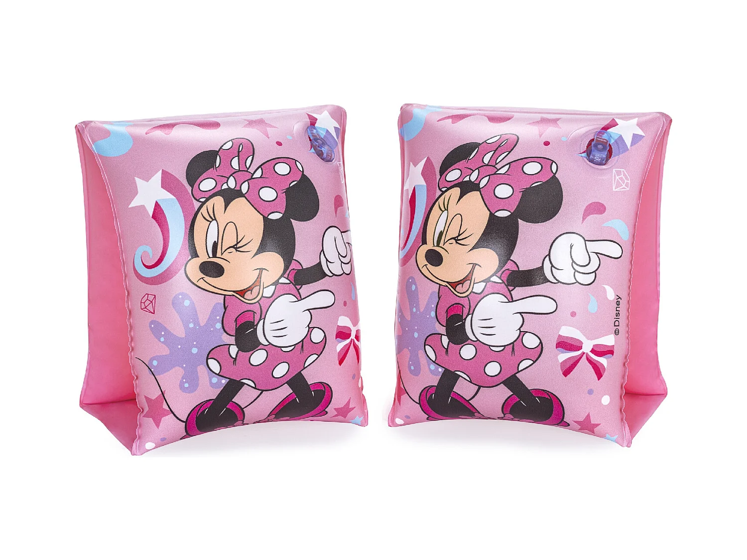 Brassards Gonflables pour Enfants de 3 à 6 ans Bestway 17x12 cm Design de Minnie Mouse Double Chambre à Air