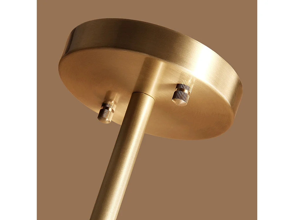 Lustre moderne sputnik à 8 lumières luminaire suspendu en métal laiton brossé, style cuisine, design milieu du siècle