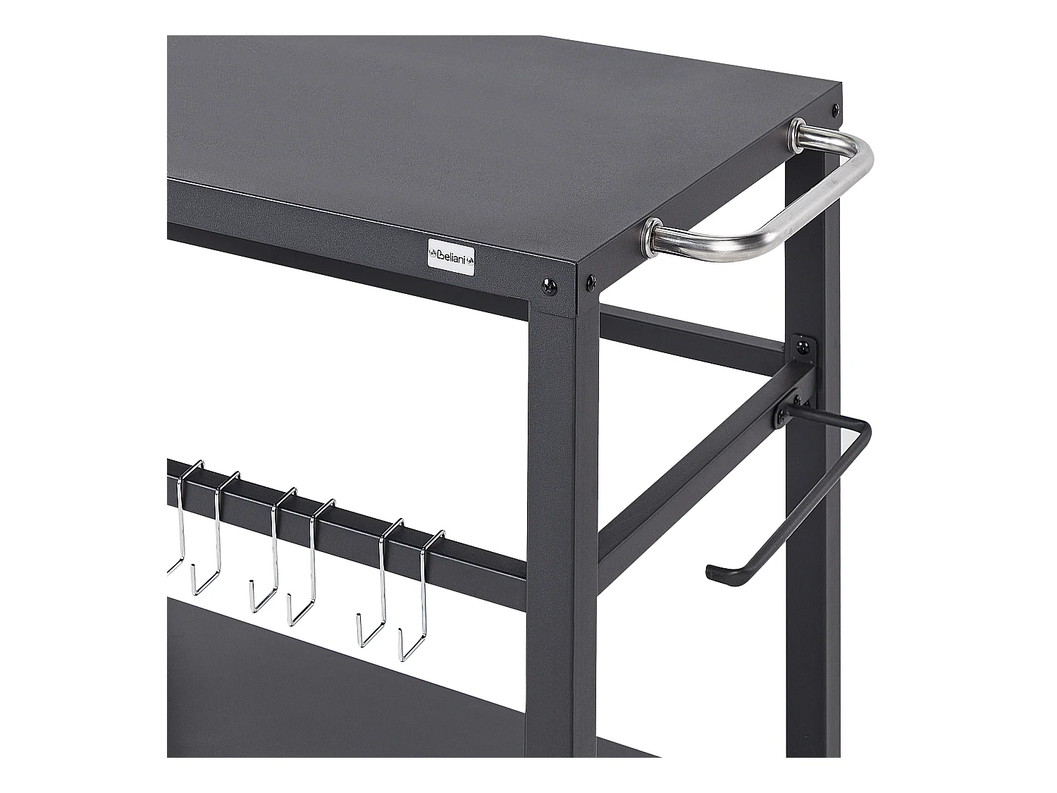 Outdoor-Servierwagen STALETTI Metall Schwarz