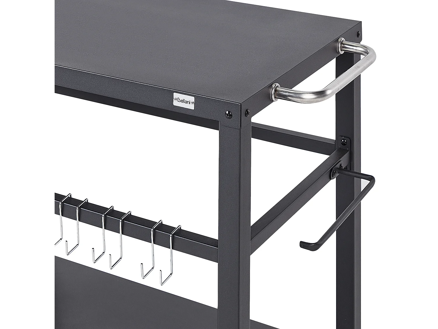 Outdoor-Servierwagen STALETTI Metall Schwarz