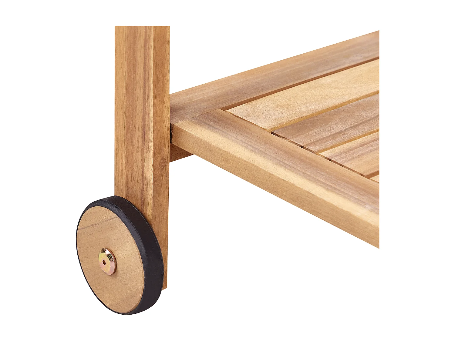 Carrello per bevande da giardino SASSARI II Legno di acacia certificato Marrone chiaro