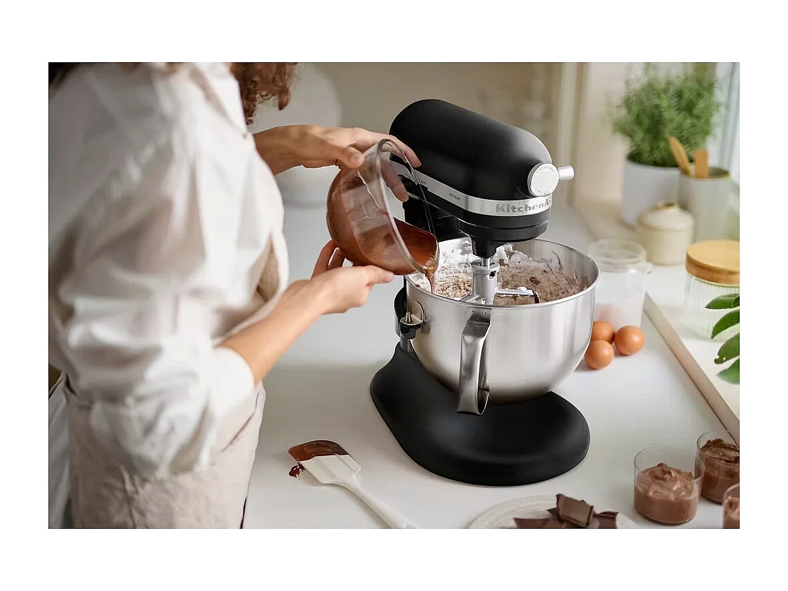 Kitchenaid Robot pâtissier à bol relevable 5.6 l 375w noir réglisse - 5ksm60spxebm