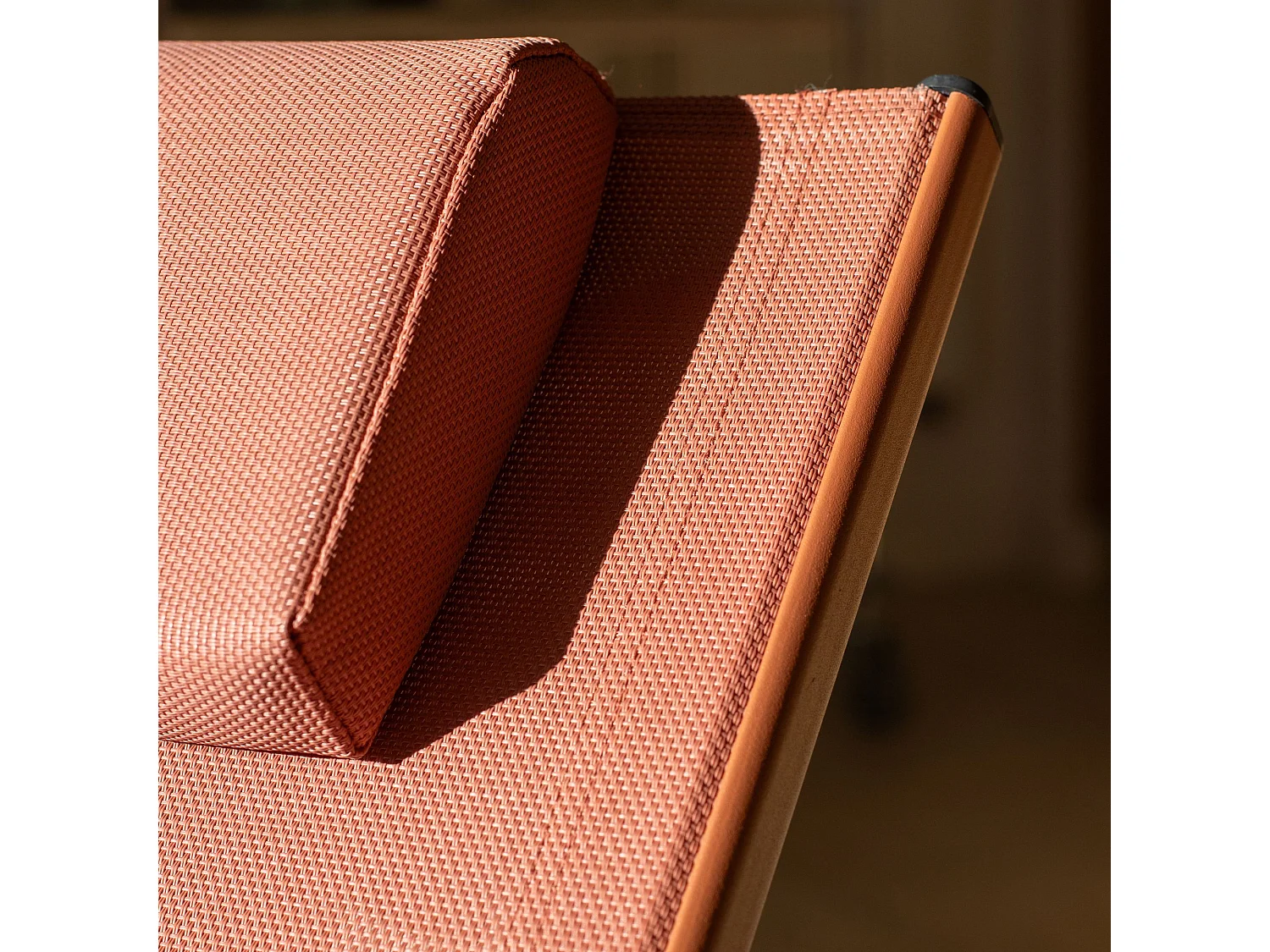 Now's Home - Lot De 2 Chaises Longues En Acier Inoxydable Corail