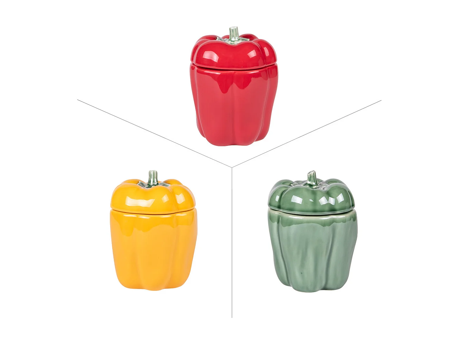 Pot à épices poivron 11x15 cm
