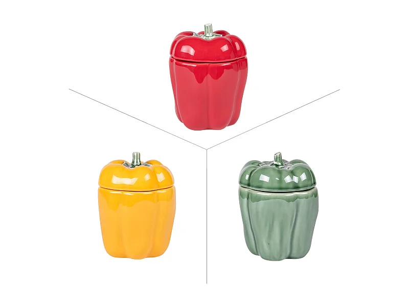 Pot à épices poivron 11x15 cm