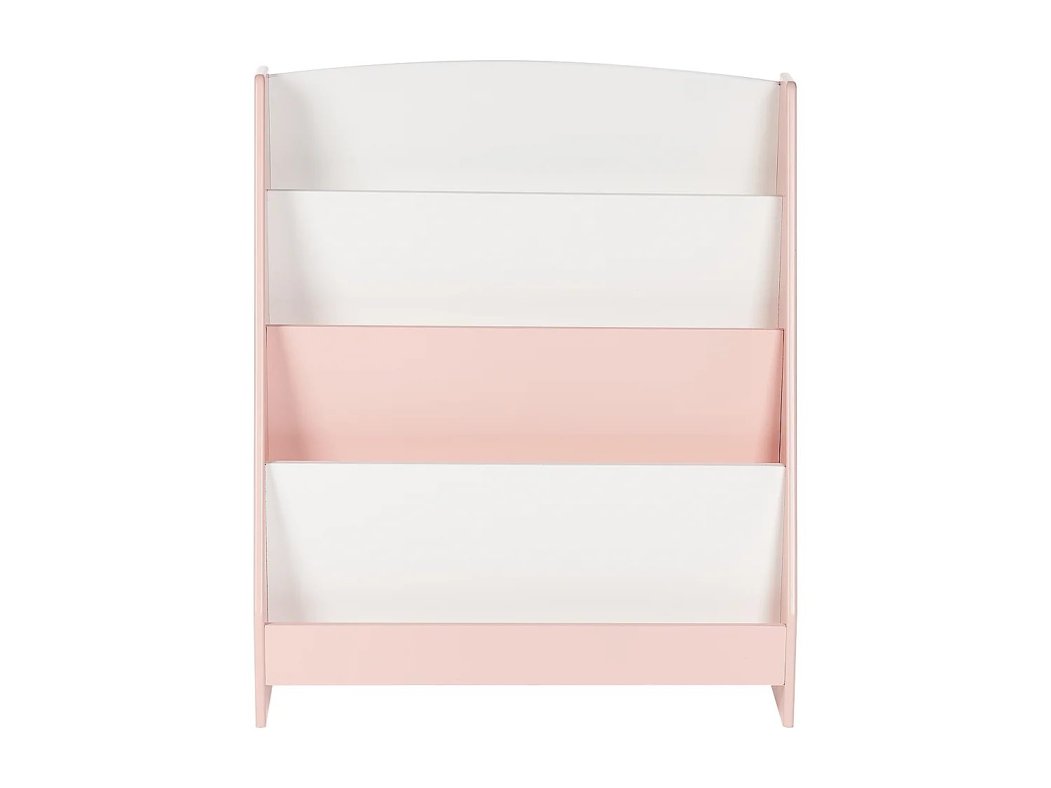 Bibliothèque 4 étagères LILOET 70 cm Rose pastel