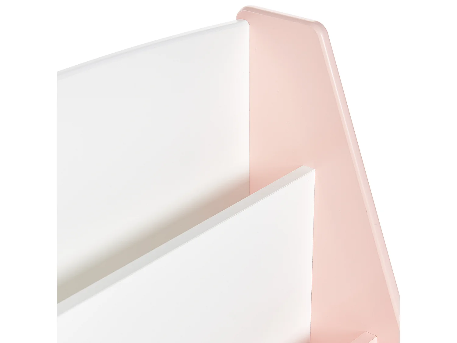 Bibliothèque 4 étagères LILOET 70 cm Rose pastel