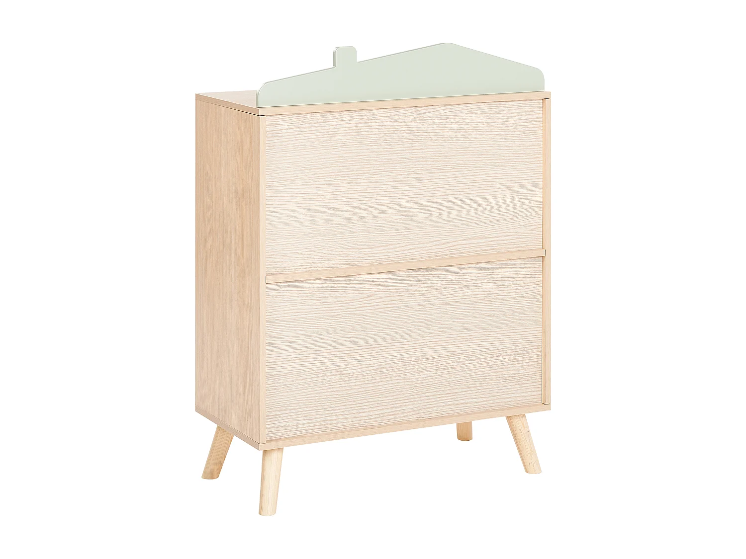 Bücherschrank LACKEY Holzwerkstoff 86 cm Hellgrün