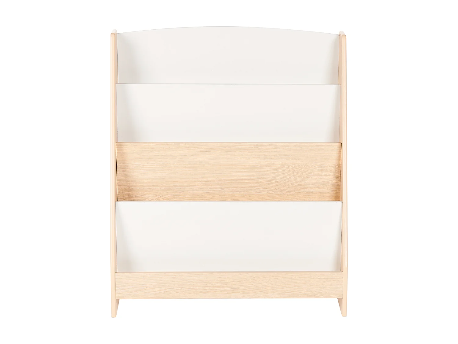 Boekenkast met 4 planken LILOET Bewerkt hout 70 cm Lichtbruin