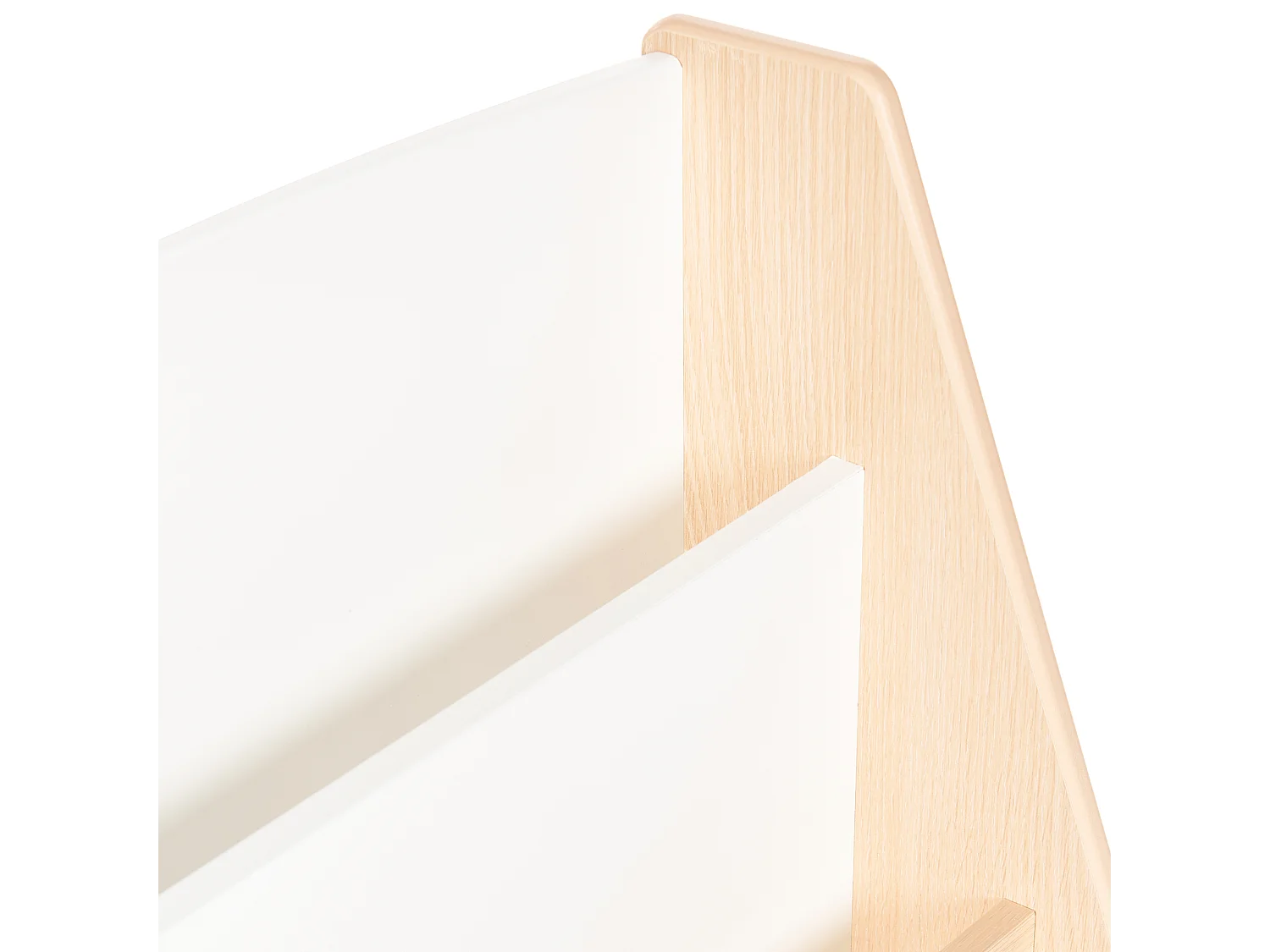 Bibliothèque 4 étagères LILOET 70 cm Marron clair