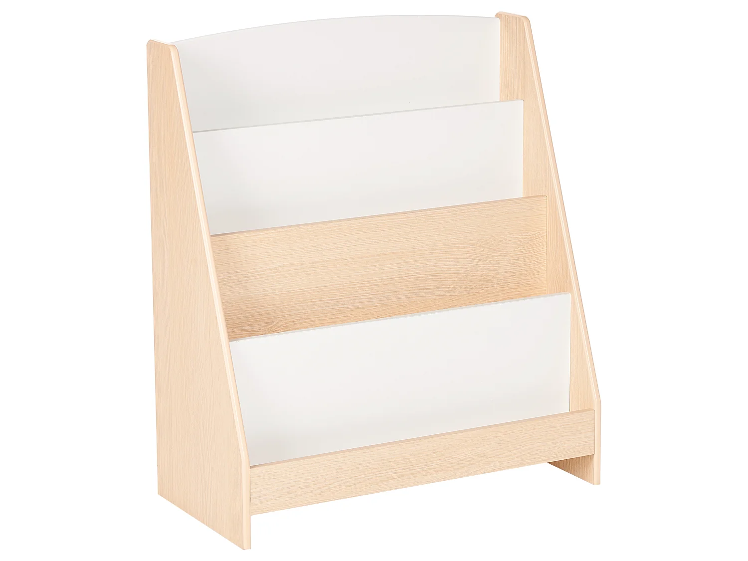 4 Tier Bookcase LILOET 70 cm Light Brown