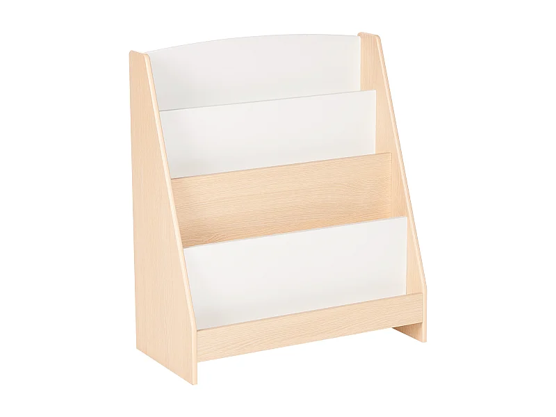 Bibliothèque 4 étagères LILOET 70 cm Marron clair