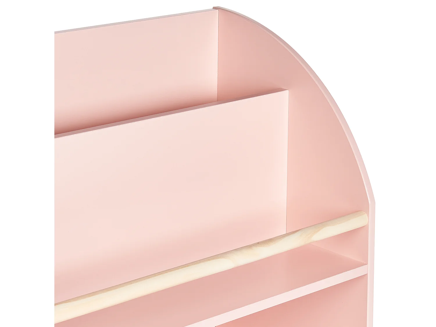 Bibliothèque 3 étagères LILOET 102 cm Rose pastel