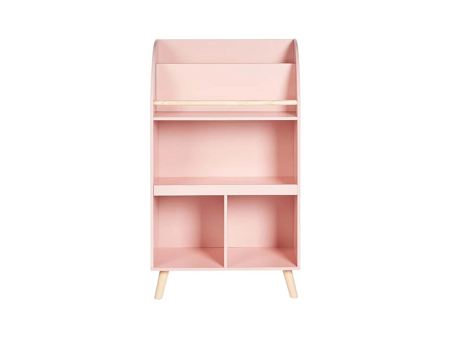 Bücherregal rosa Kiefernholz MDF Kinderzimmer Liloet
