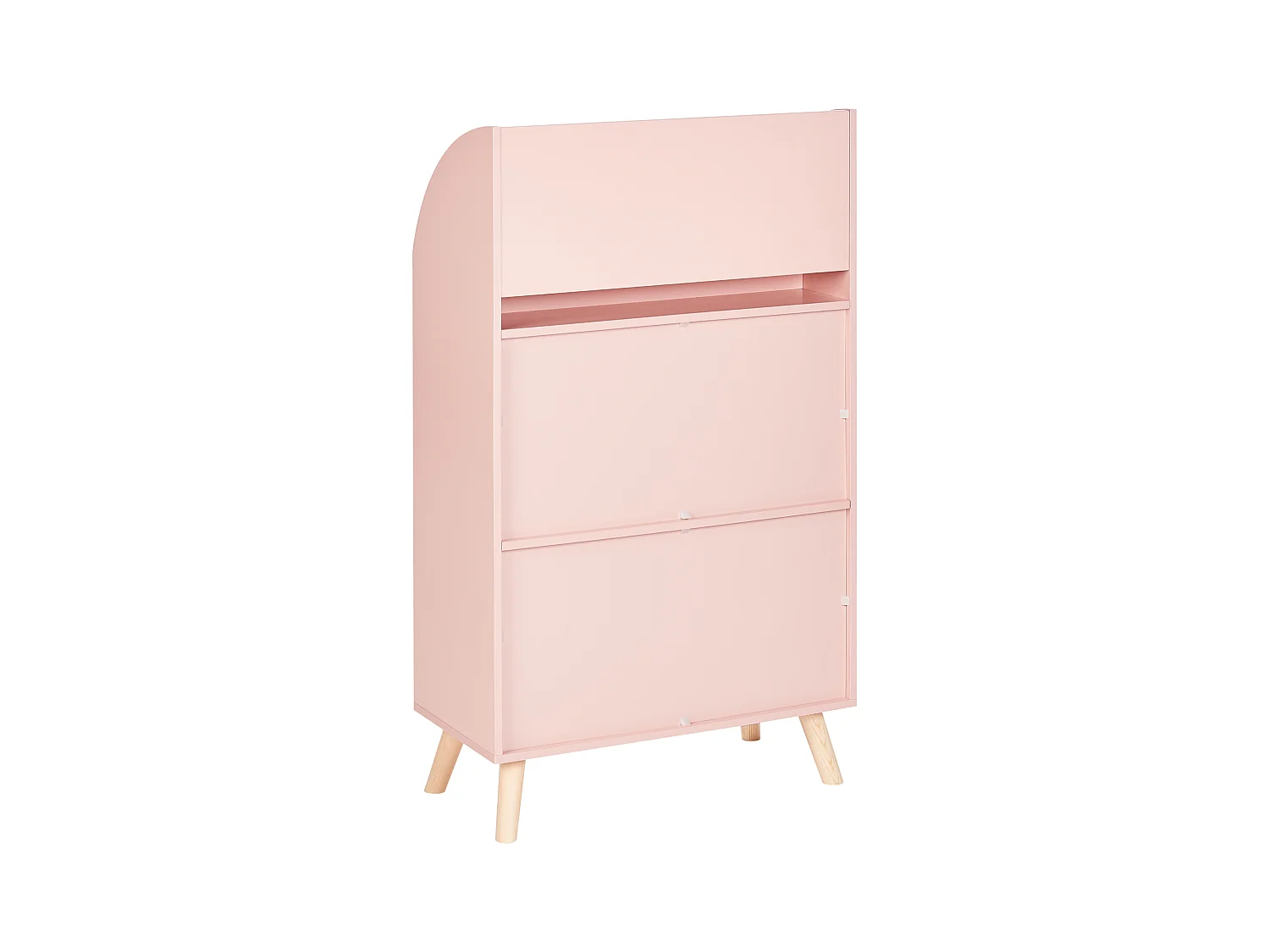 Bücherregal rosa Kiefernholz MDF Kinderzimmer Liloet