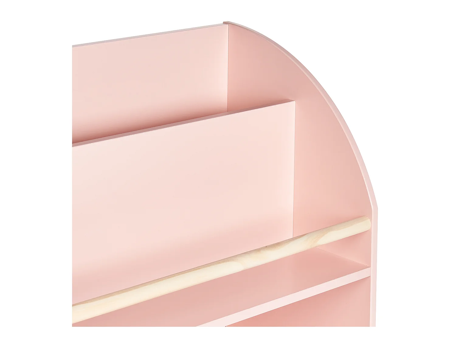 Bücherregal rosa Kiefernholz MDF Kinderzimmer Liloet