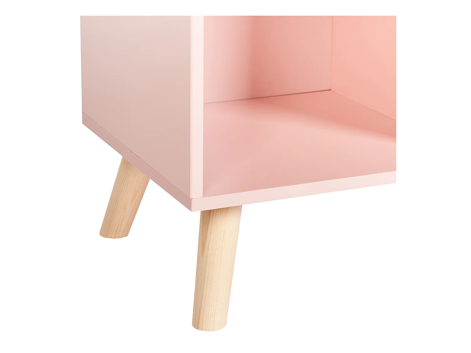 Bücherregal rosa Kiefernholz MDF Kinderzimmer Liloet