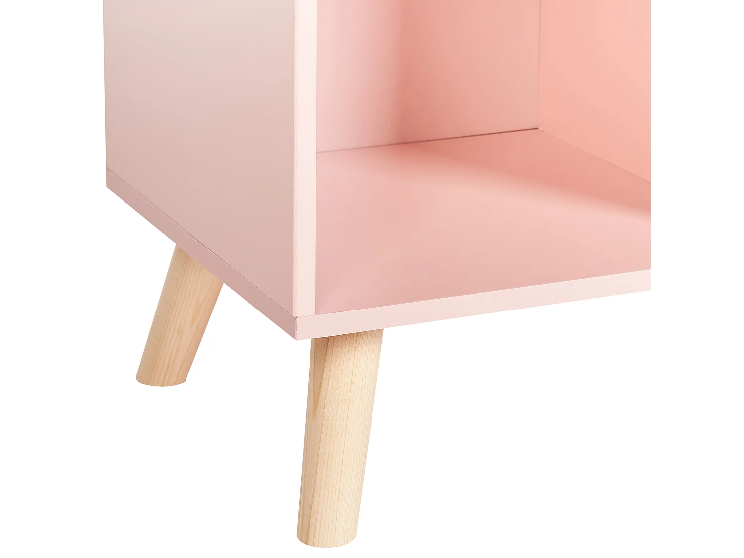 Estantería con 3 baldas LILOET Derivado de madera 102 cm Rosa pastel