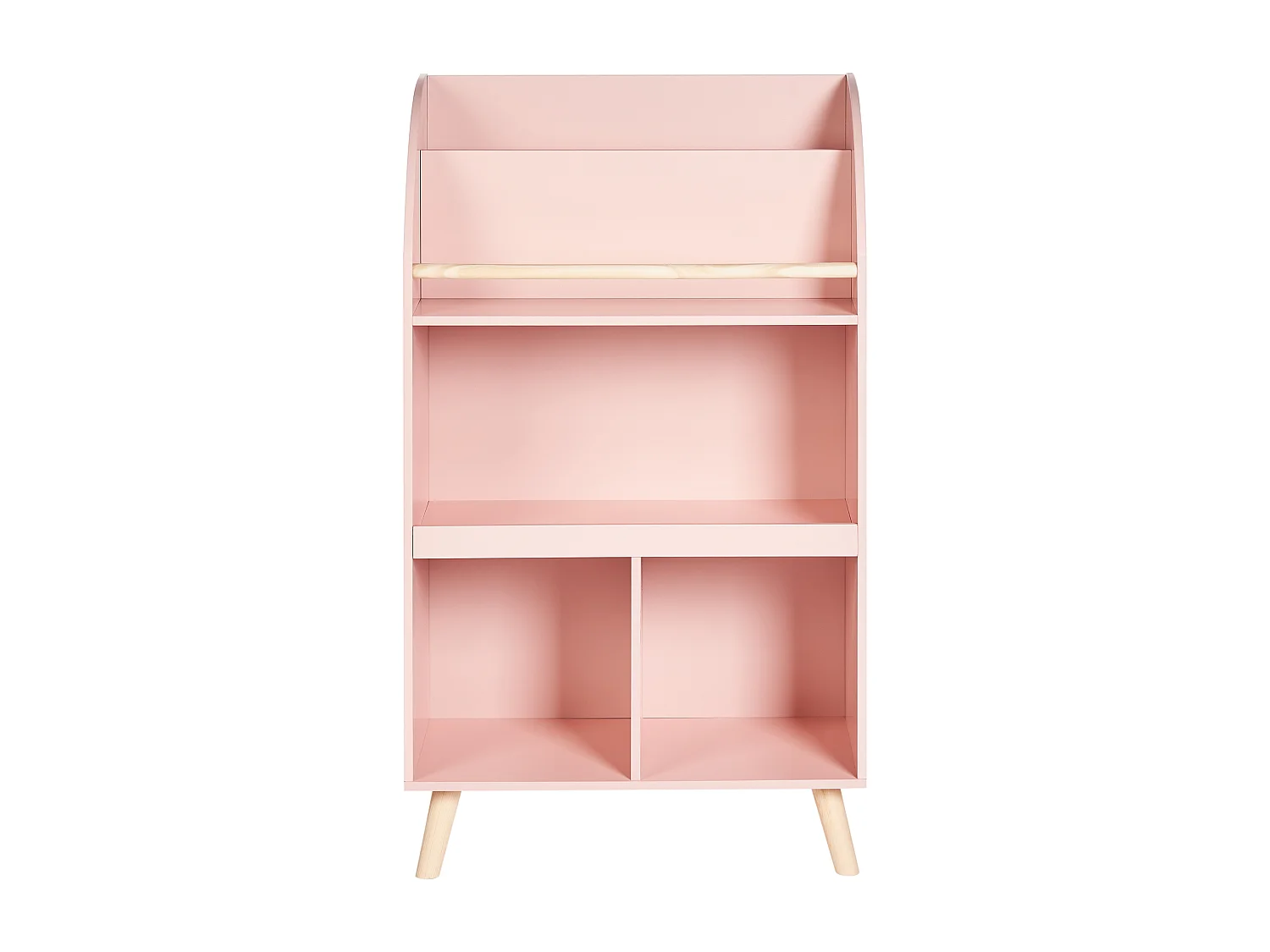 Libreria a 3 ripiani LILOET Derivati del legno 102 cm Rosa pastello