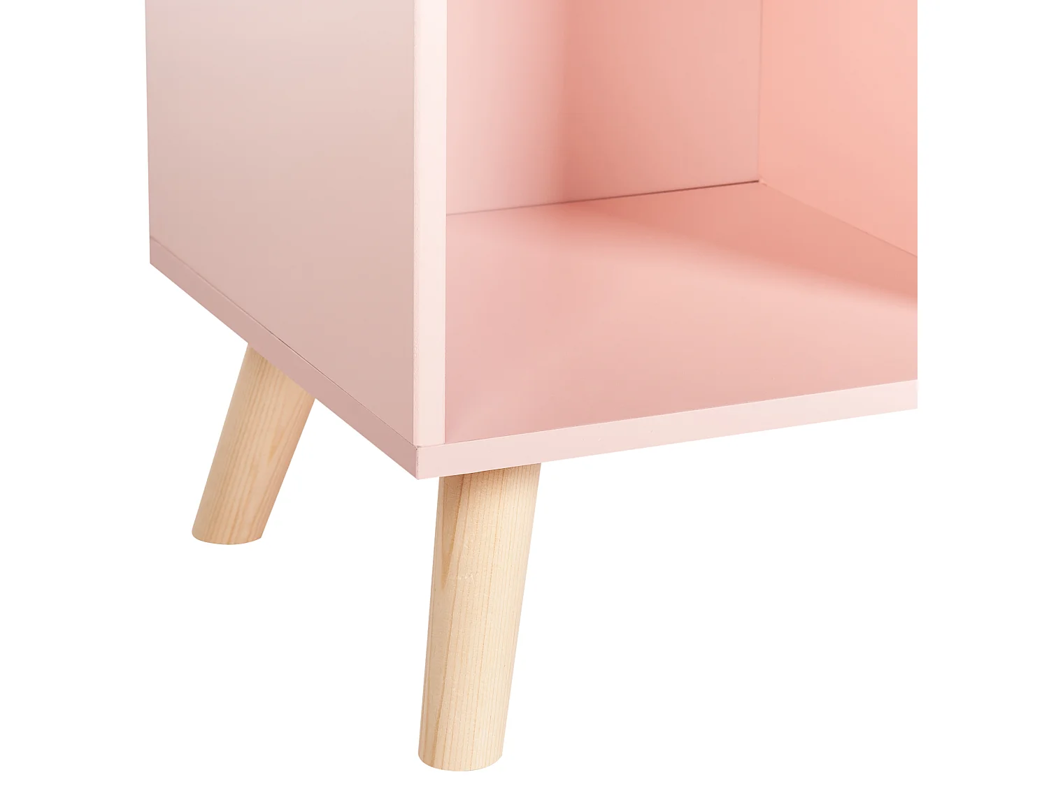 Libreria a 3 ripiani LILOET Derivati del legno 102 cm Rosa pastello