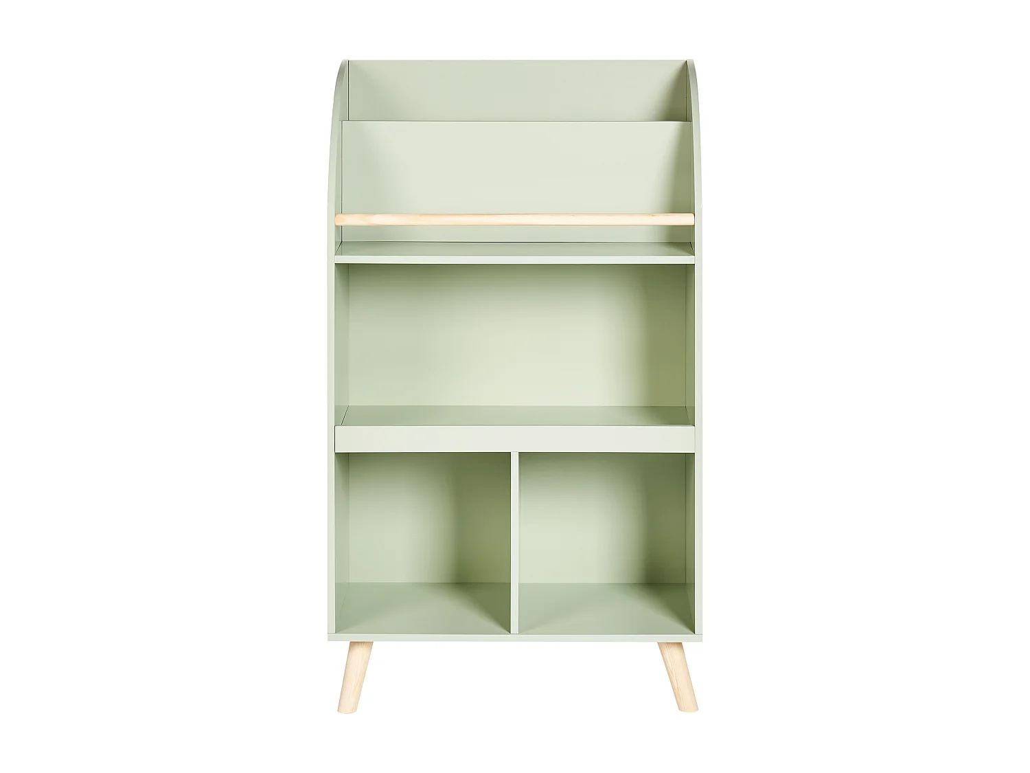 Bibliothèque 3 étagères LILOET 102 cm Vert clair