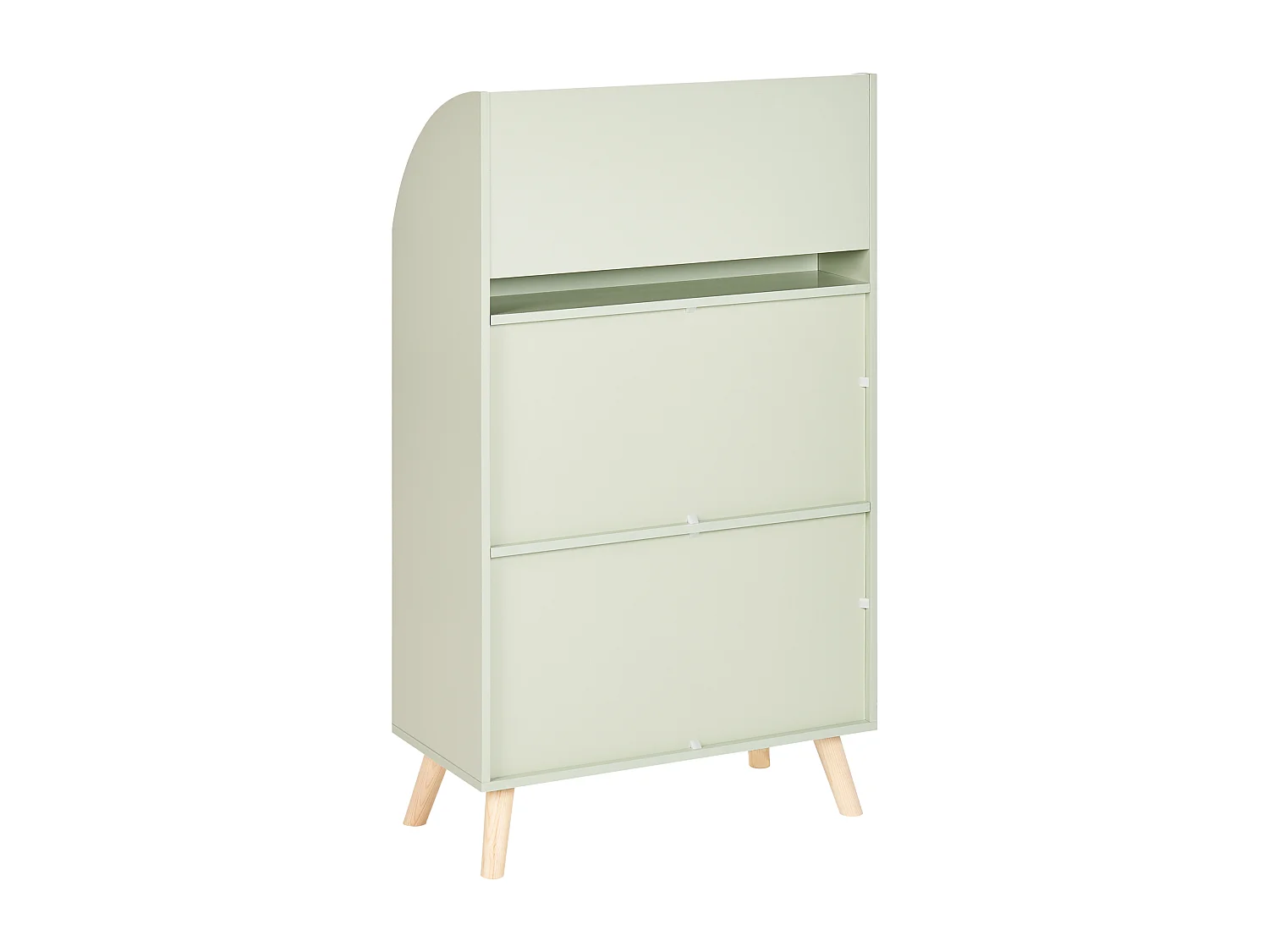 Bibliothèque 3 étagères LILOET 102 cm Vert clair