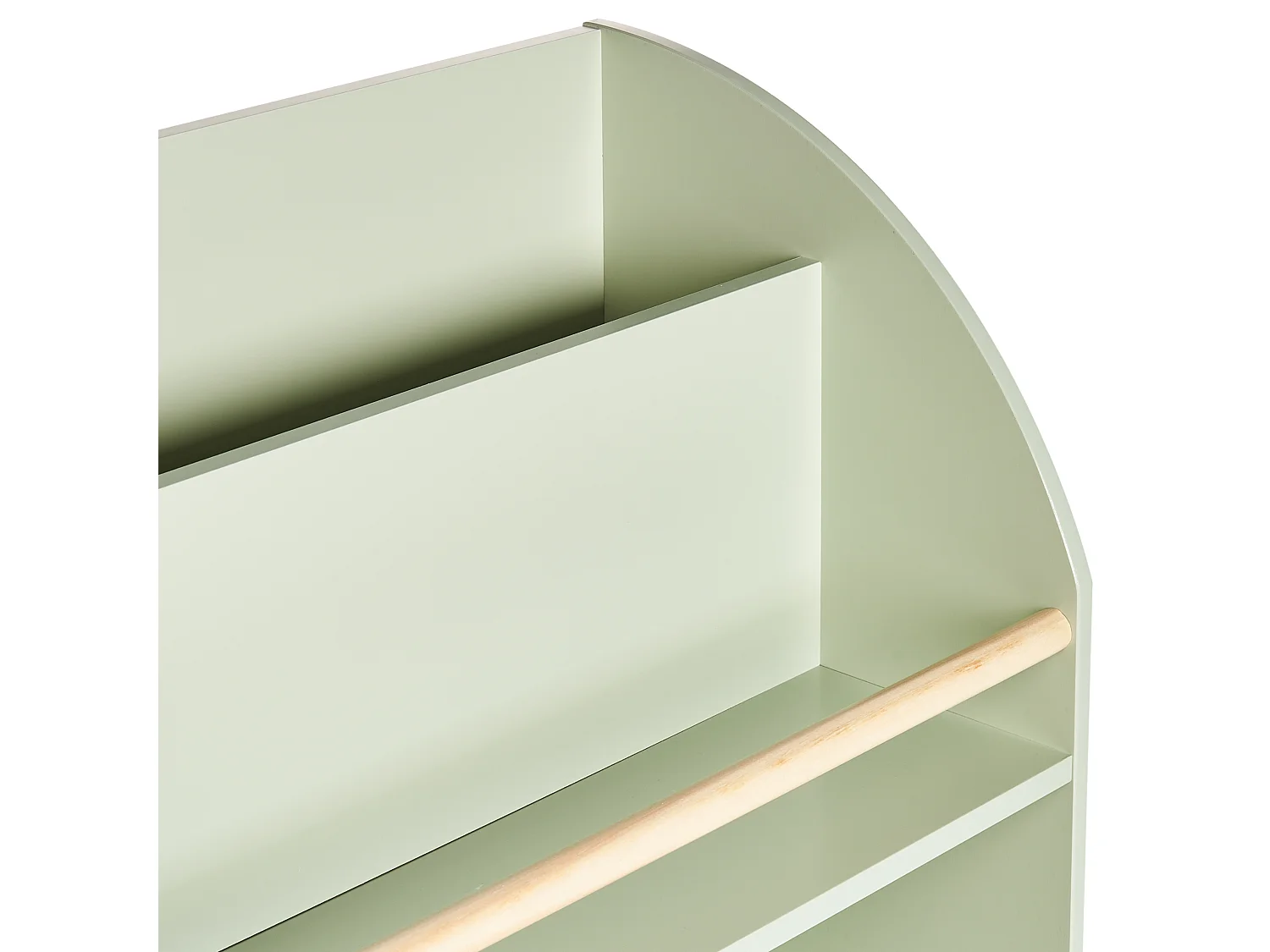 Bibliothèque 3 étagères LILOET 102 cm Vert clair