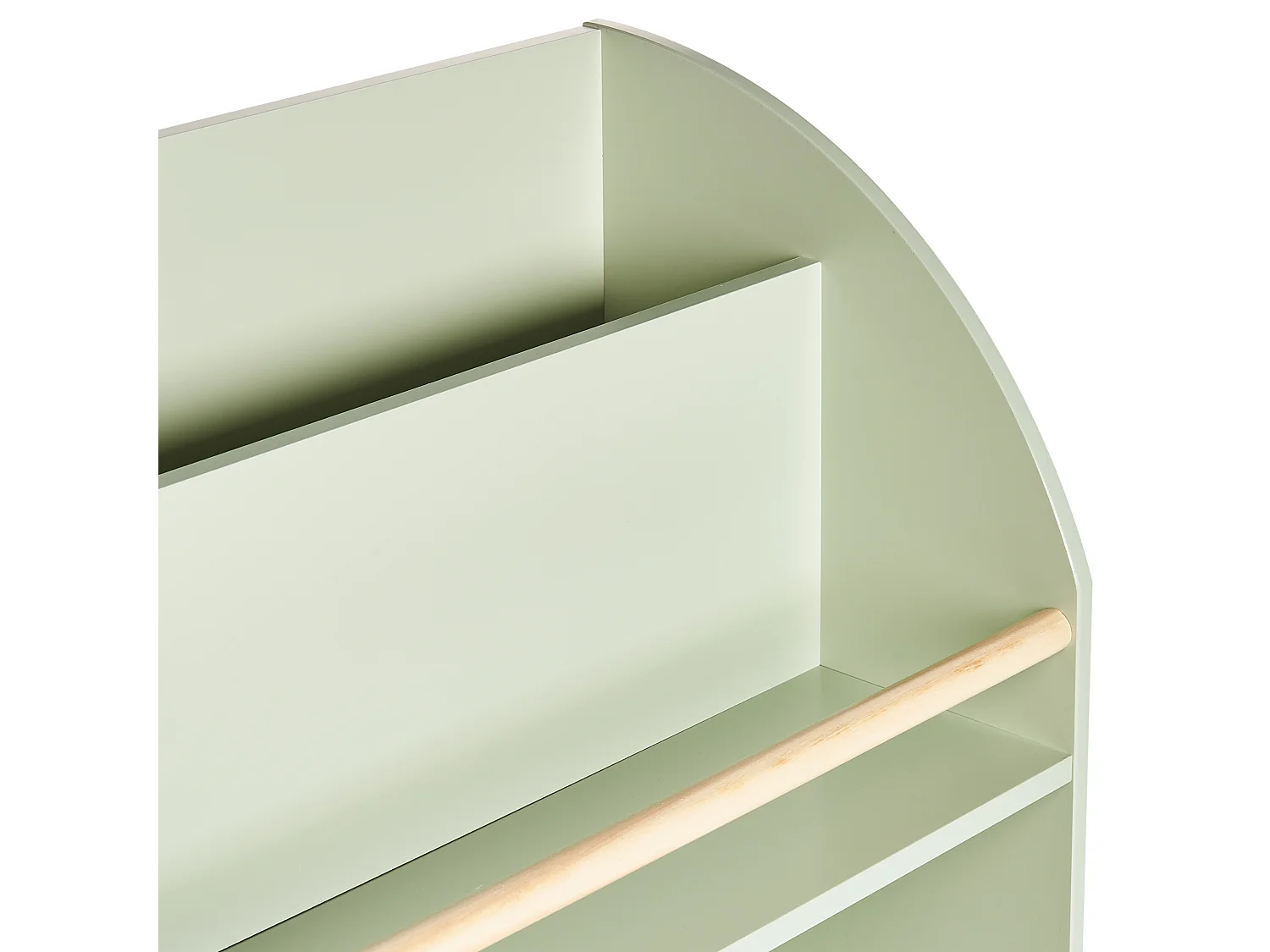 Bibliothèque 3 étagères LILOET 102 cm Vert clair