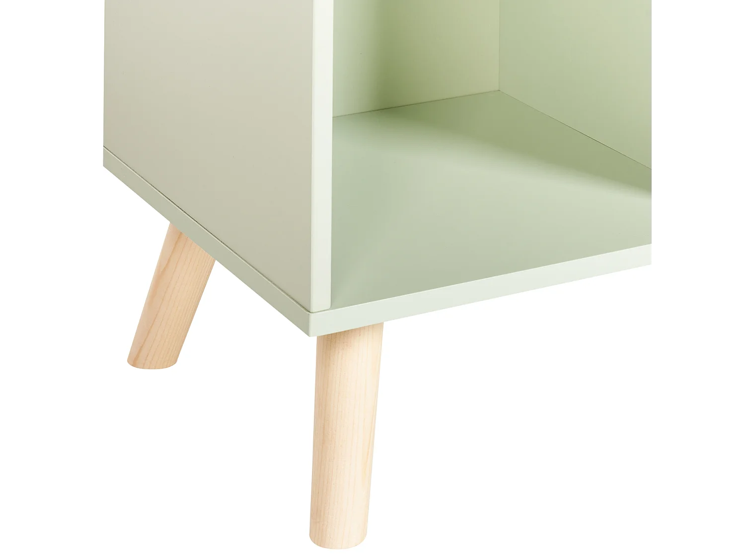 Bibliothèque 3 étagères LILOET 102 cm Vert clair