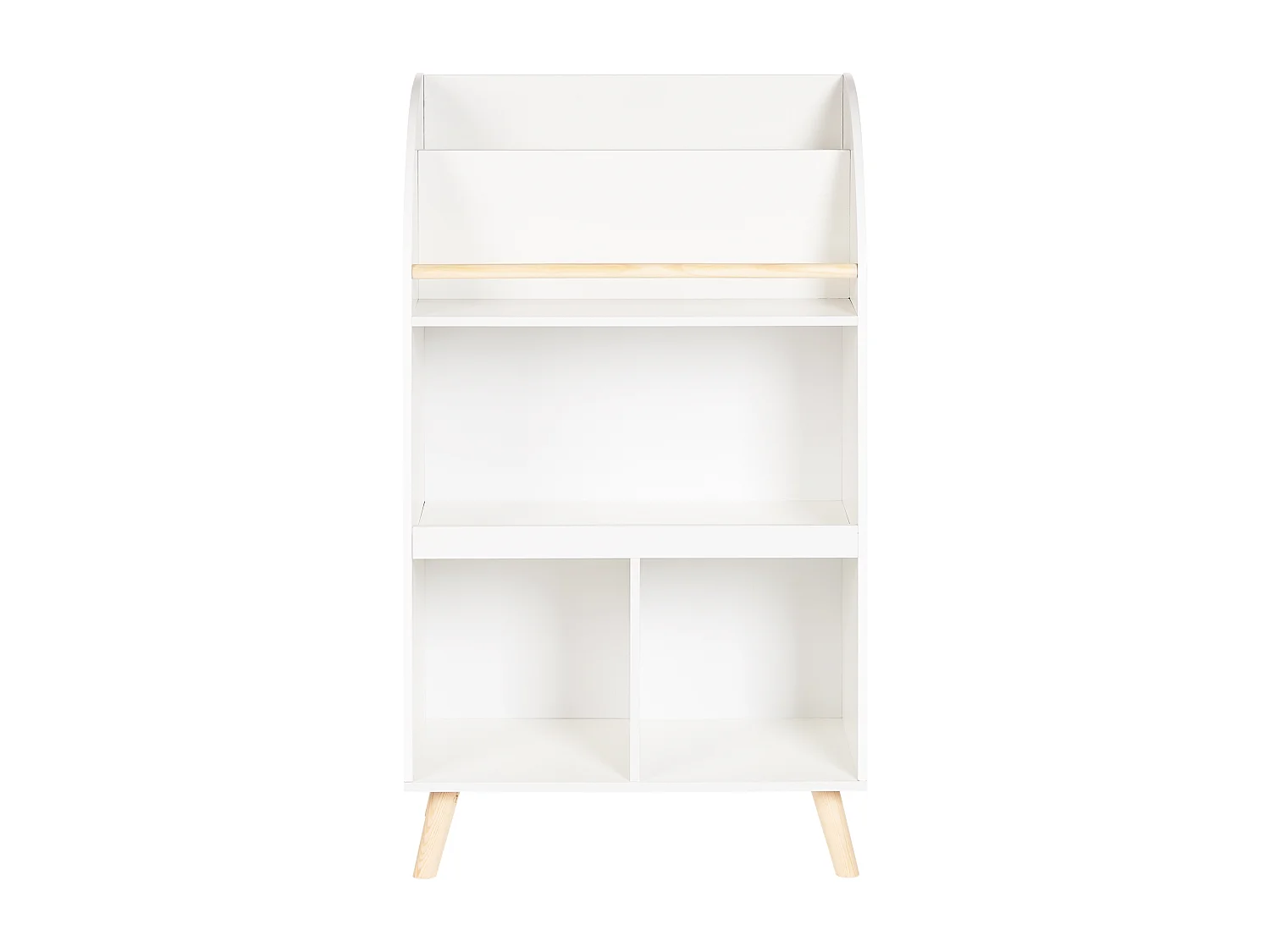 Regał 3 półki LILOET MDF 102 cm Biały