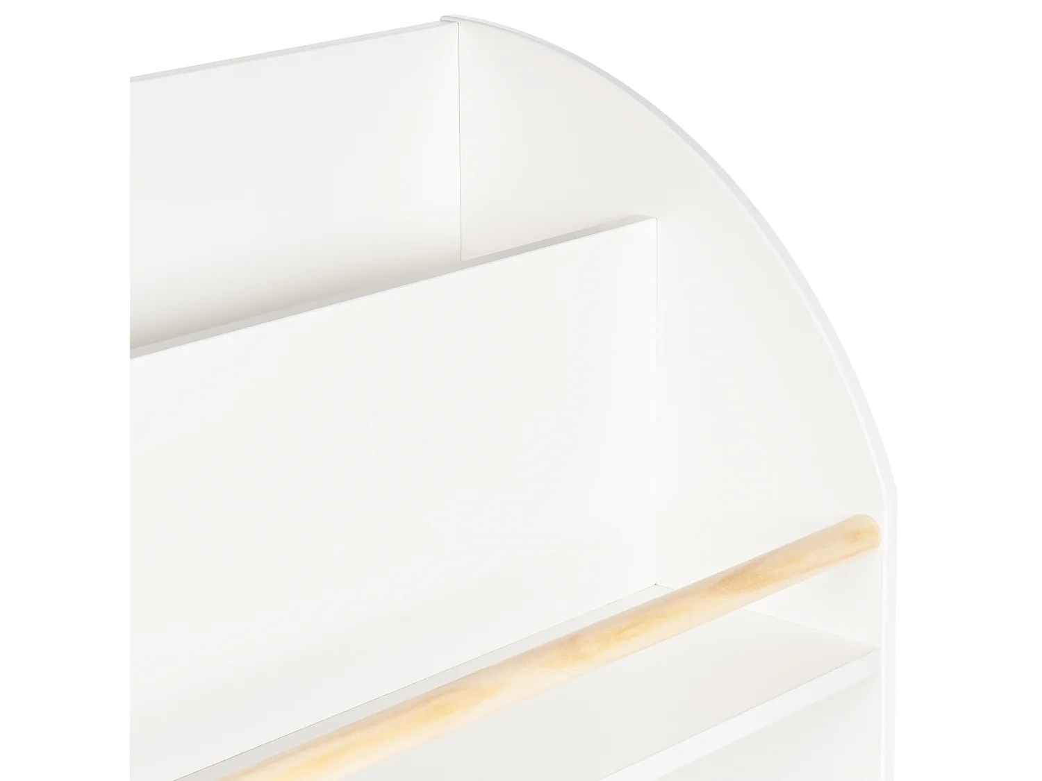 Regał 3 półki LILOET MDF 102 cm Biały