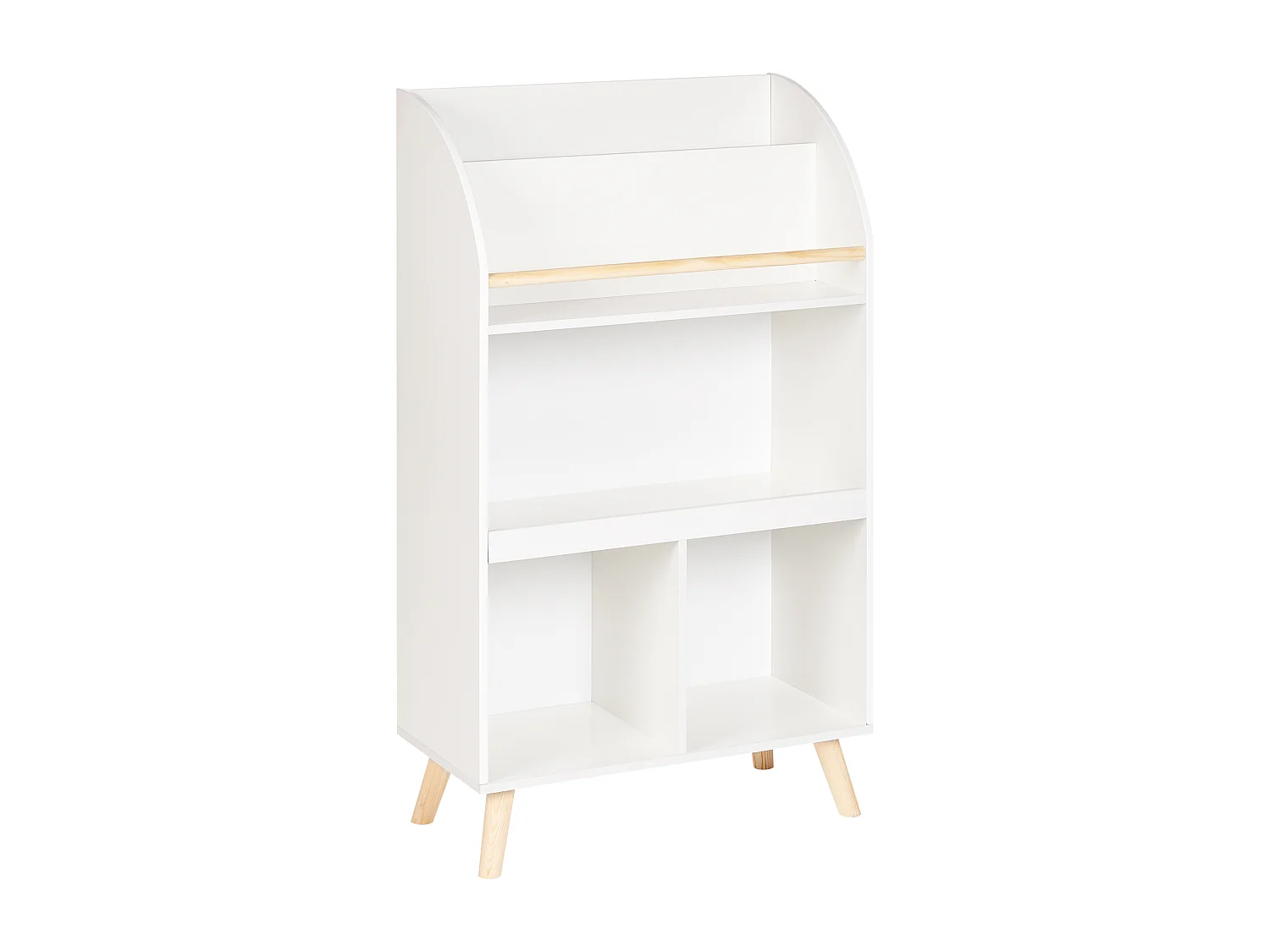 Regał 3 półki LILOET MDF 102 cm Biały